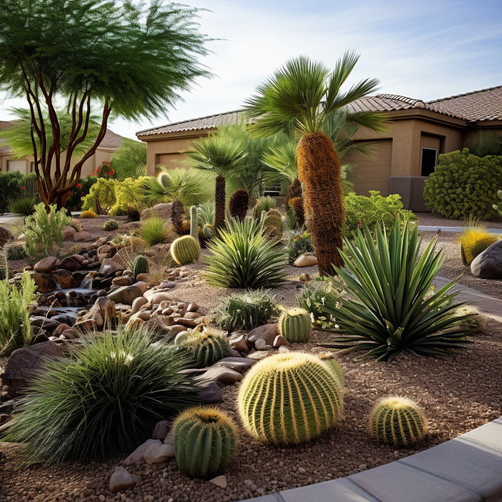 A Front Yard Xeriscape in Las Vegas, NV.